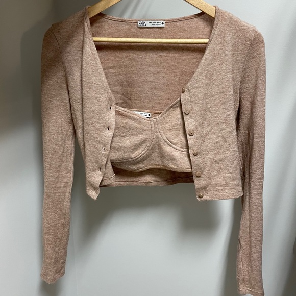 Zara Sweaters - Zara Knit Cardigan Set